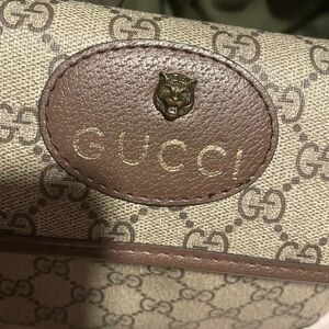 Gucci Beige and Brown Monogram Crossbody